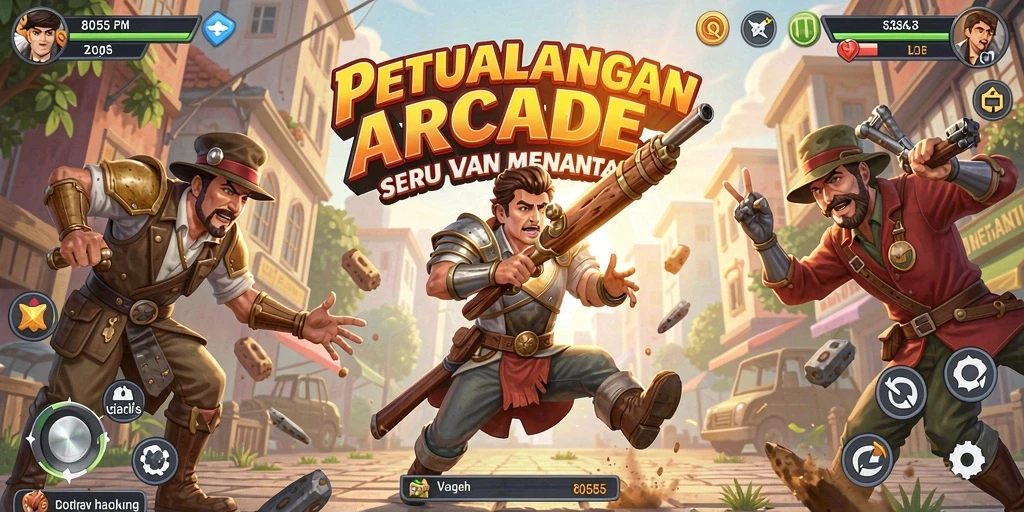 Gameplay seru dari 8055 yang penuh tantangan dan rintangan.
