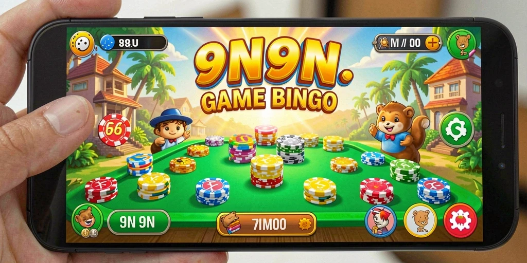 Tampilan gameplay seru di game Bingo 9N9N yang menarik.