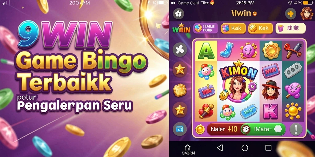 Screenshot gameplay 9WIN menampilkan keseruan bermain Bingo.