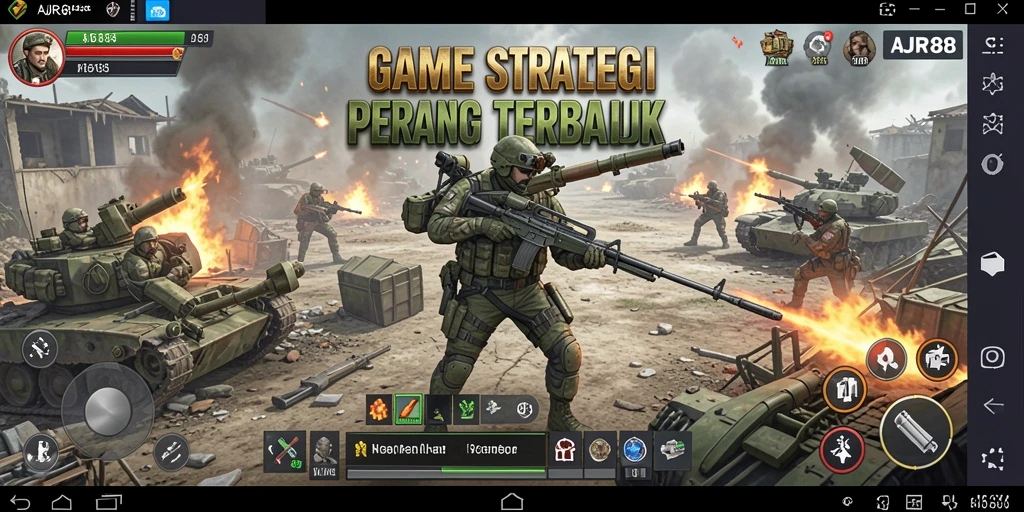 Gameplay AJR88 dengan pertempuran strategi yang mendebarkan.