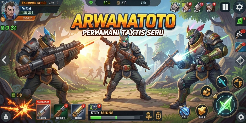 Screenshot menunjukkan gameplay seru ARWANATOTO dengan strategi yang mendalam.