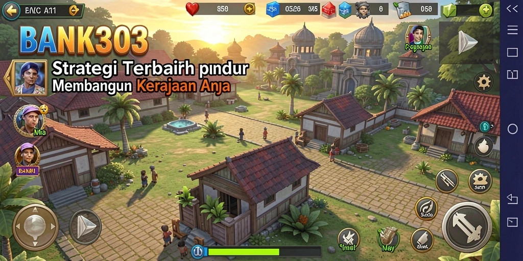 Tangkapan layar menunjukkan pertempuran strategi yang menarik di BANK303.