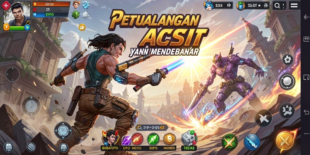 Tampilan gameplay BOBATOTO yang mendebarkan dan penuh aksi.