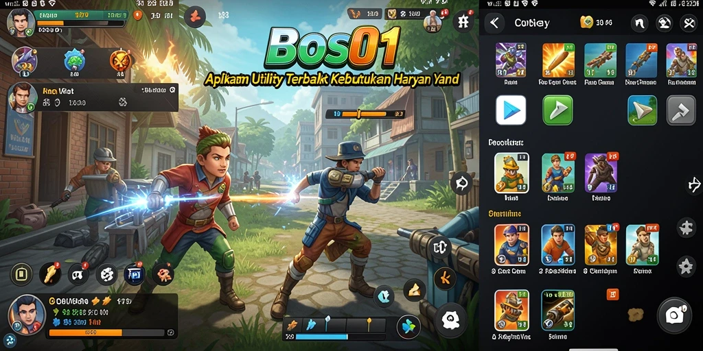 Tampilan antarmuka BOS01 yang ramah pengguna dan intuitif.