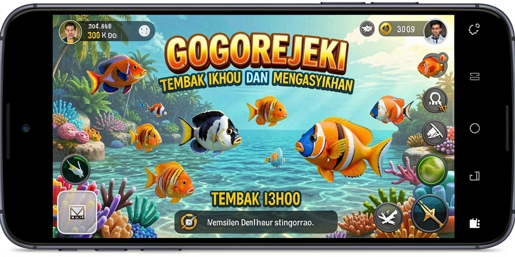 Gameplay seru menembak ikan di GOGOREJEKI.