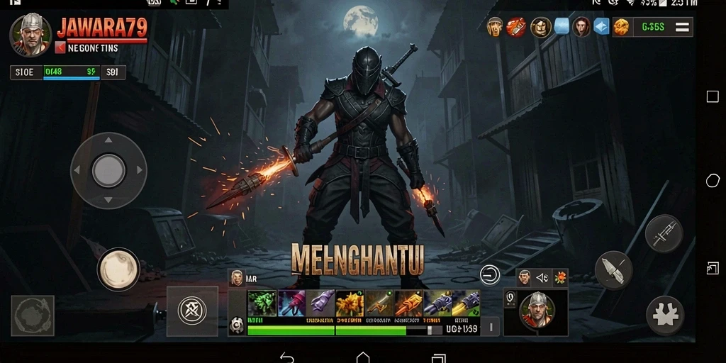 Tangkapan layar dari gameplay JAWARA79 yang menegangkan dan menyeramkan.