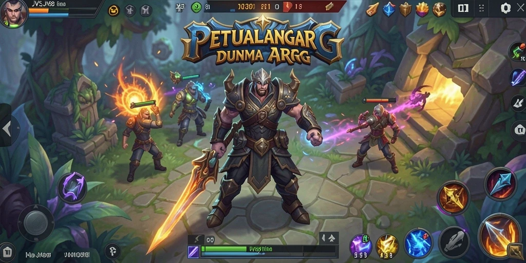 Tampilan gameplay menegangkan di dunia fantastis JVS88.