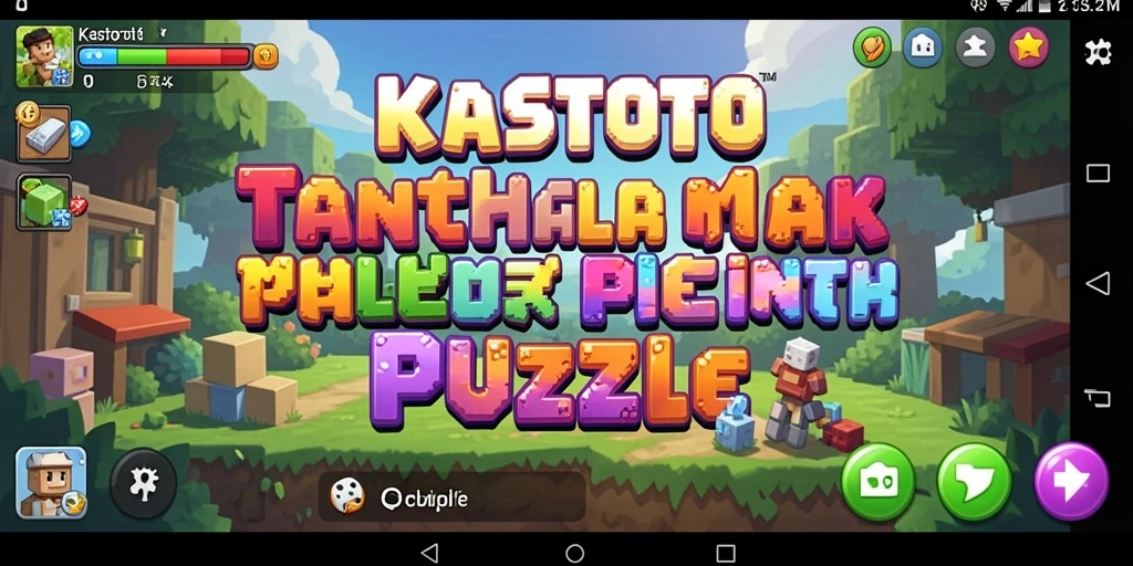 Tampilan gameplay KASTOTO yang penuh teka-teki menarik.