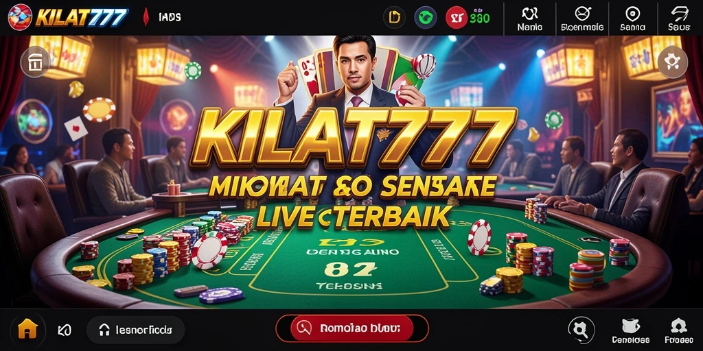 Tampilan gameplay Live Casino yang seru di KILAT777.