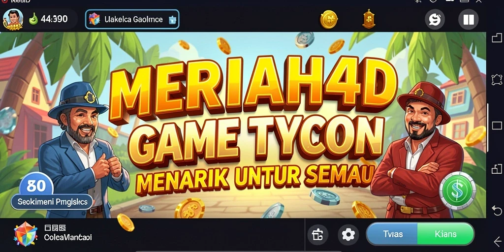 Tampilan gameplay menarik di MERIAH4D dengan fitur Tycoon.