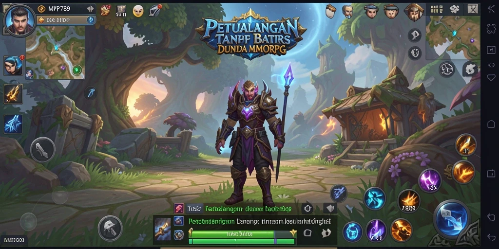 Screenshot menunjukkan momen epik dalam gameplay MMORPG MVP789.