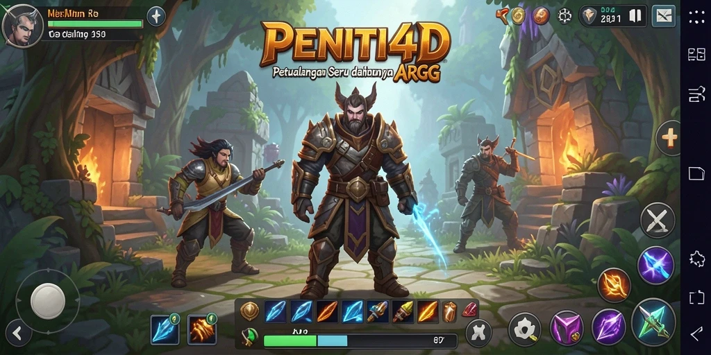 Tampilan gameplay seru dari PENITI4D dalam dunia ARPG.