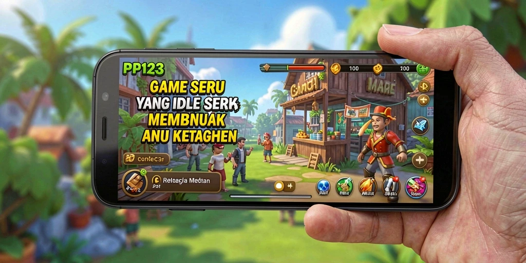 Screenshot utama PP123 menampilkan gameplay Idle yang menarik.