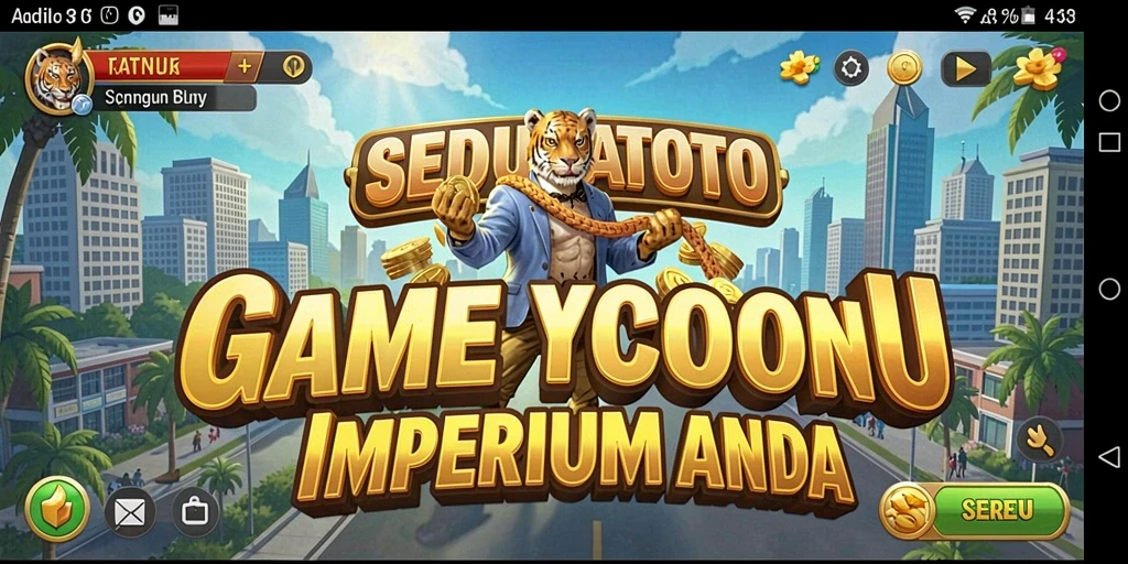 Screenshot gameplay SEDUNIATOTO dengan elemen Tycoon yang menarik.