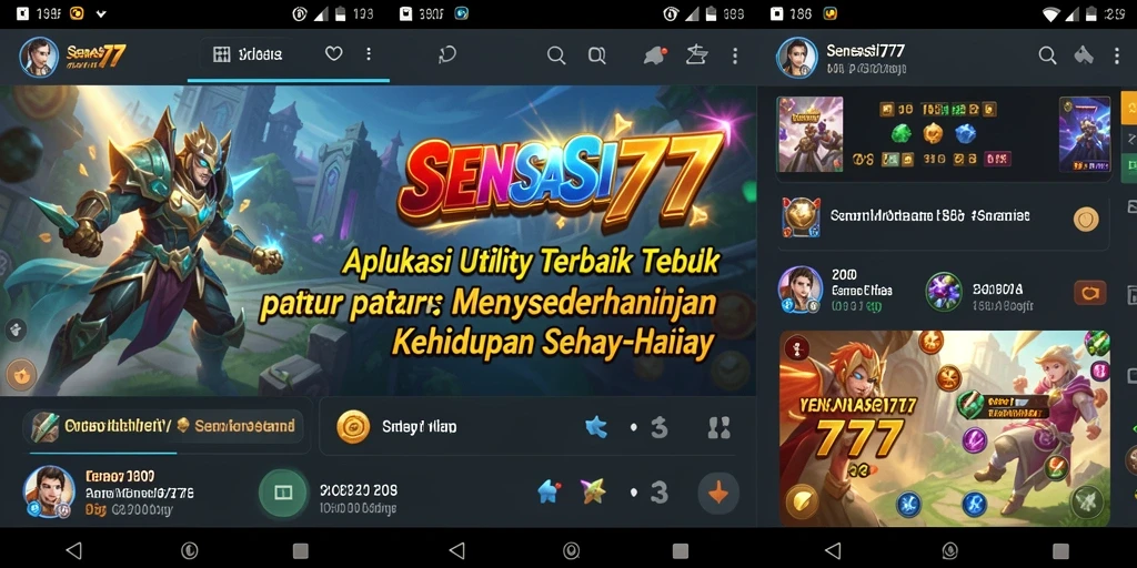 Tampilan antarmuka SENSASI777 yang intuitif dan menarik.