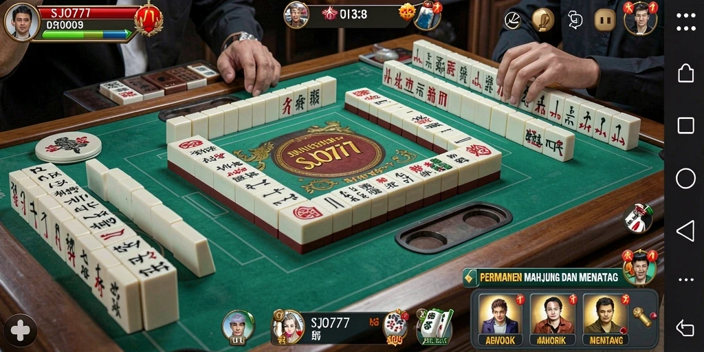 Gameplay SJO777 menampilkan keseruan bermain Mahjong yang mendalam.