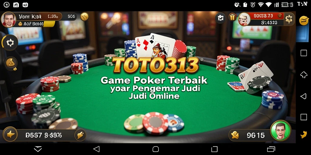 Screenshot gameplay TOTO313 yang menunjukkan aksi poker yang seru.